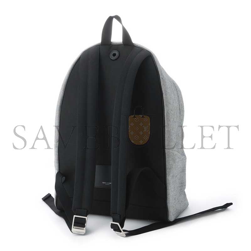 YSL GRAY CANVAS CLASSIC BACKPACK 326865 (38*30*17cm)